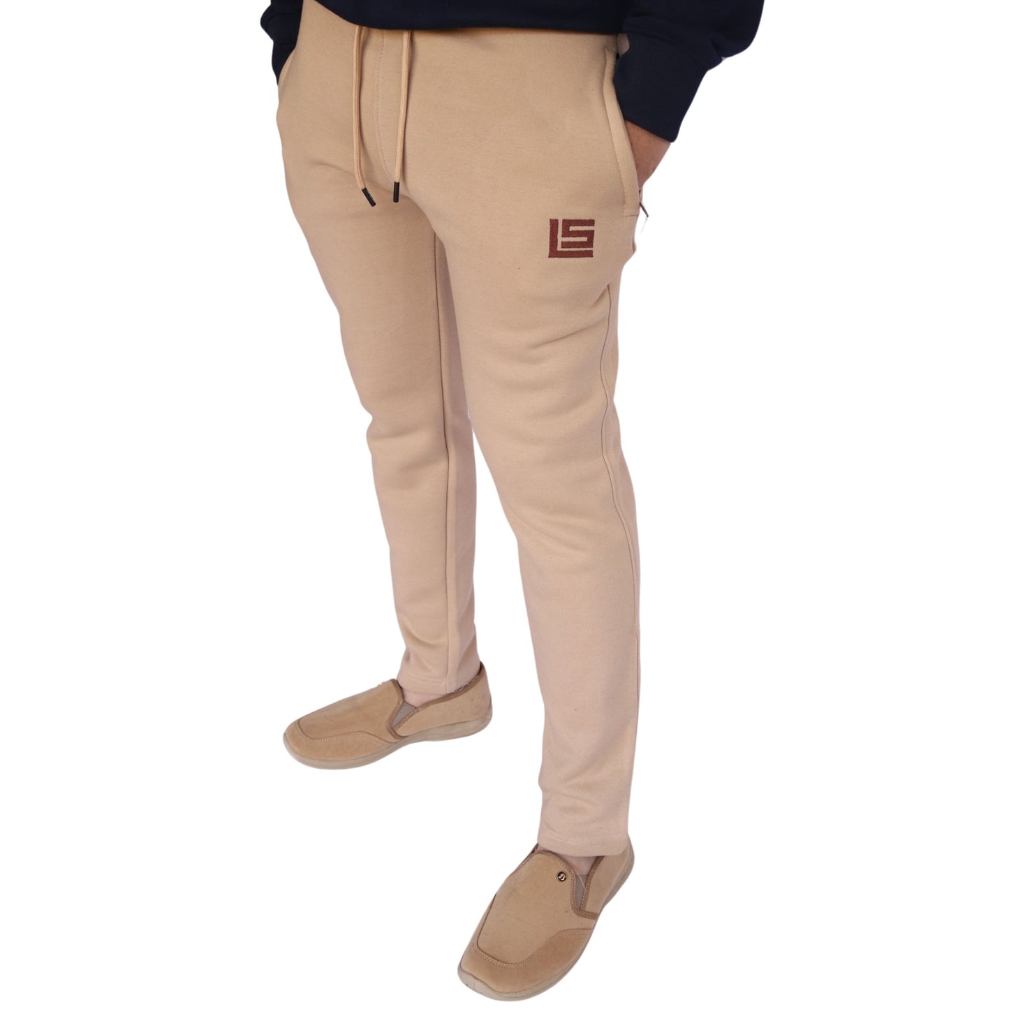 Regular Fit Sweatpants - Black, Navy & Beige