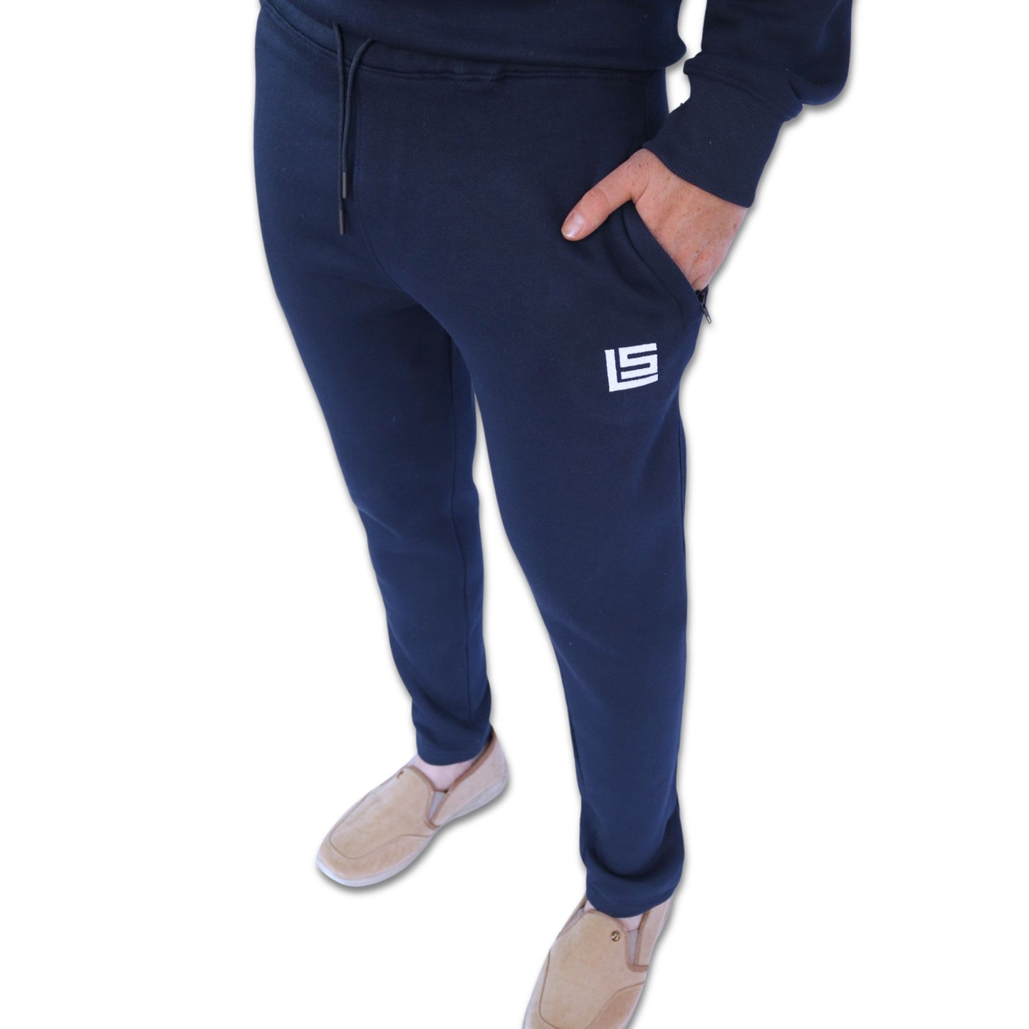 Regular Fit Sweatpants - Black, Navy & Beige