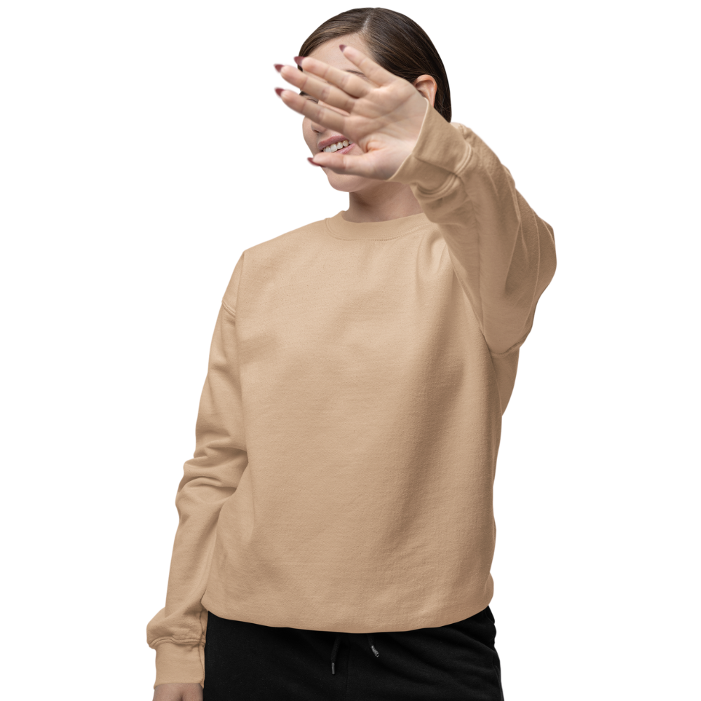 Plain Beige Sweatshirt | Relax Fit