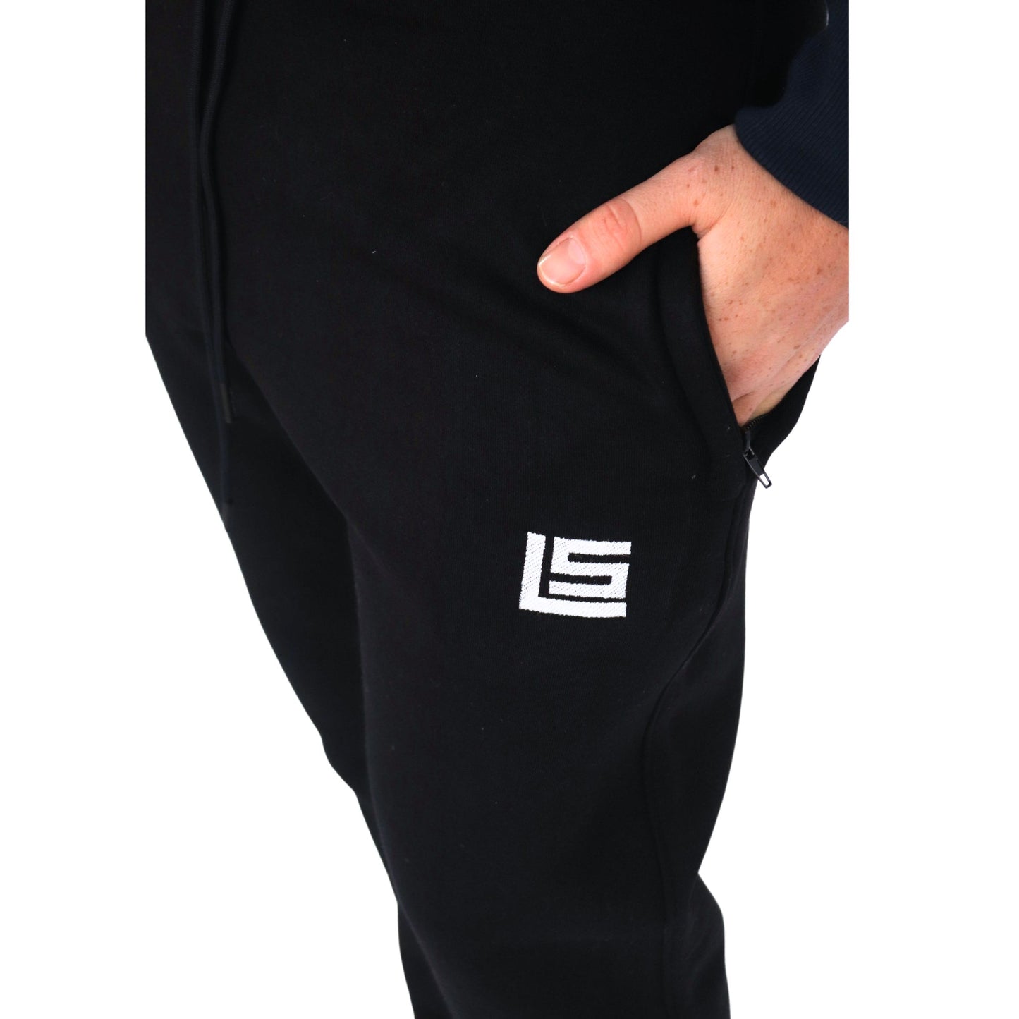 Regular Fit Sweatpants - Black, Navy & Beige