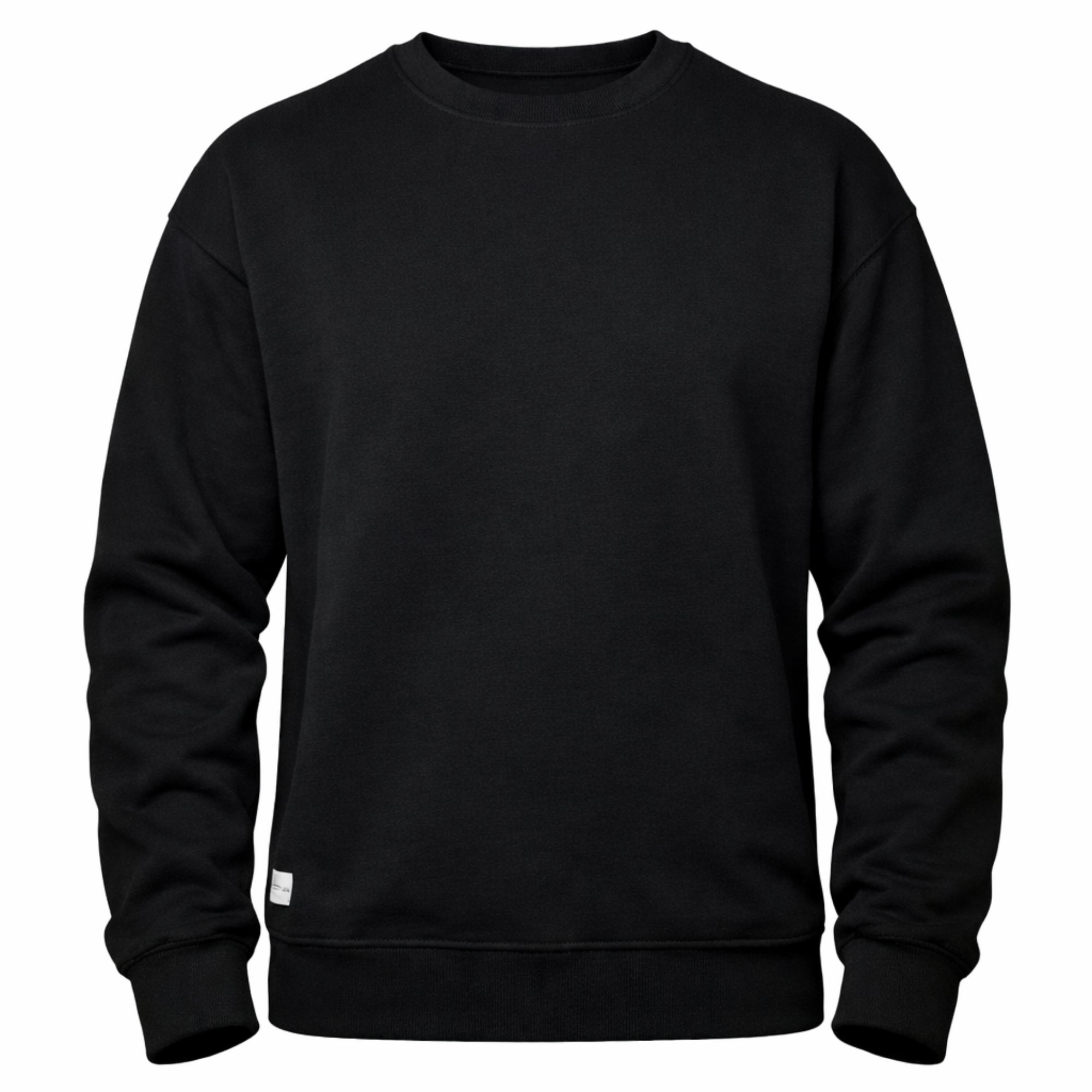Black Sweatshirt with Thumbhole Sleeves