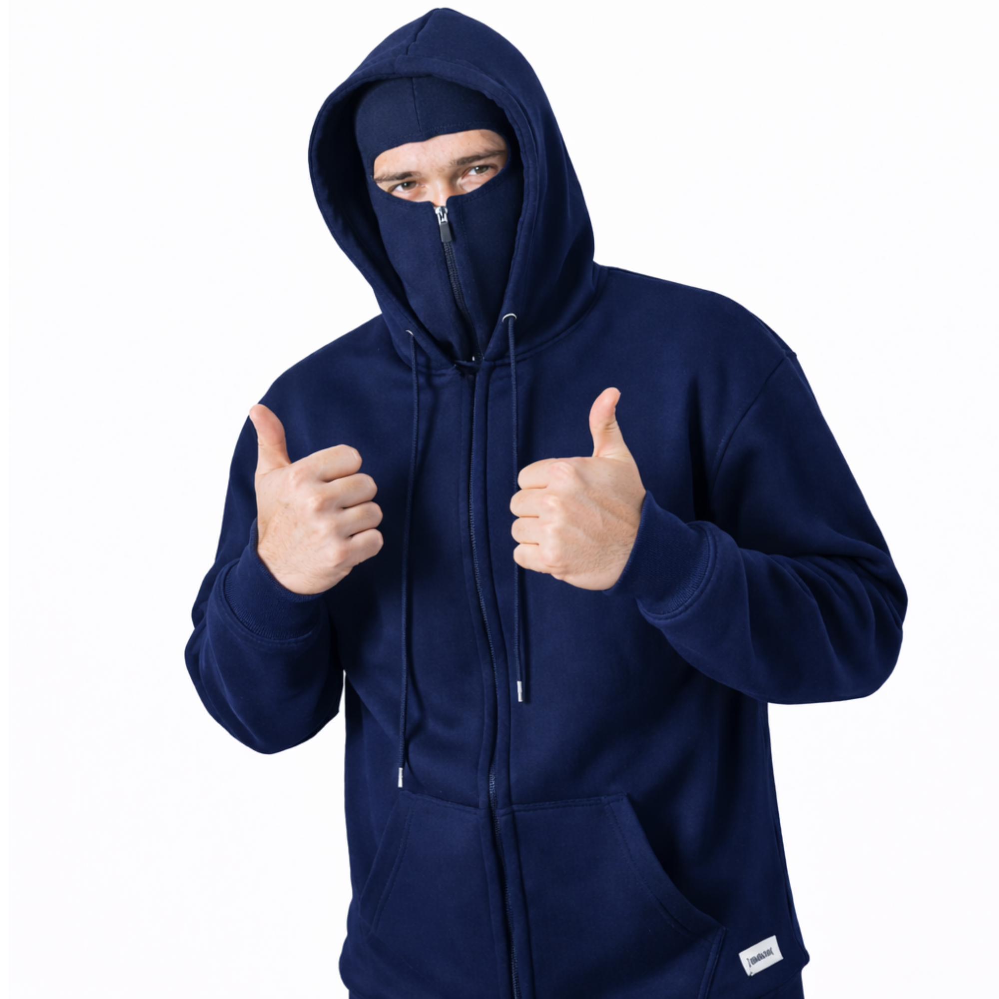 Balaclava Hoodie - Navy Blue Daku Mode