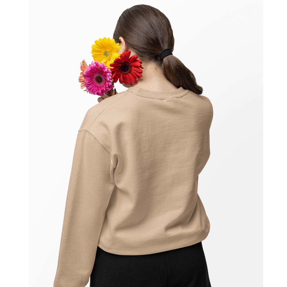 Plain Beige Sweatshirt | Relax Fit