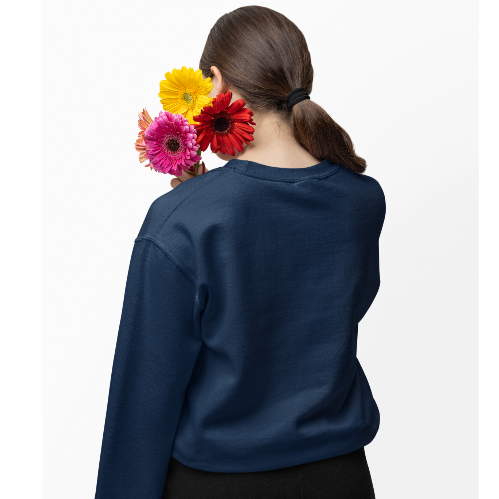 Navy Blue Plain Sweatshirt | Relax Fit