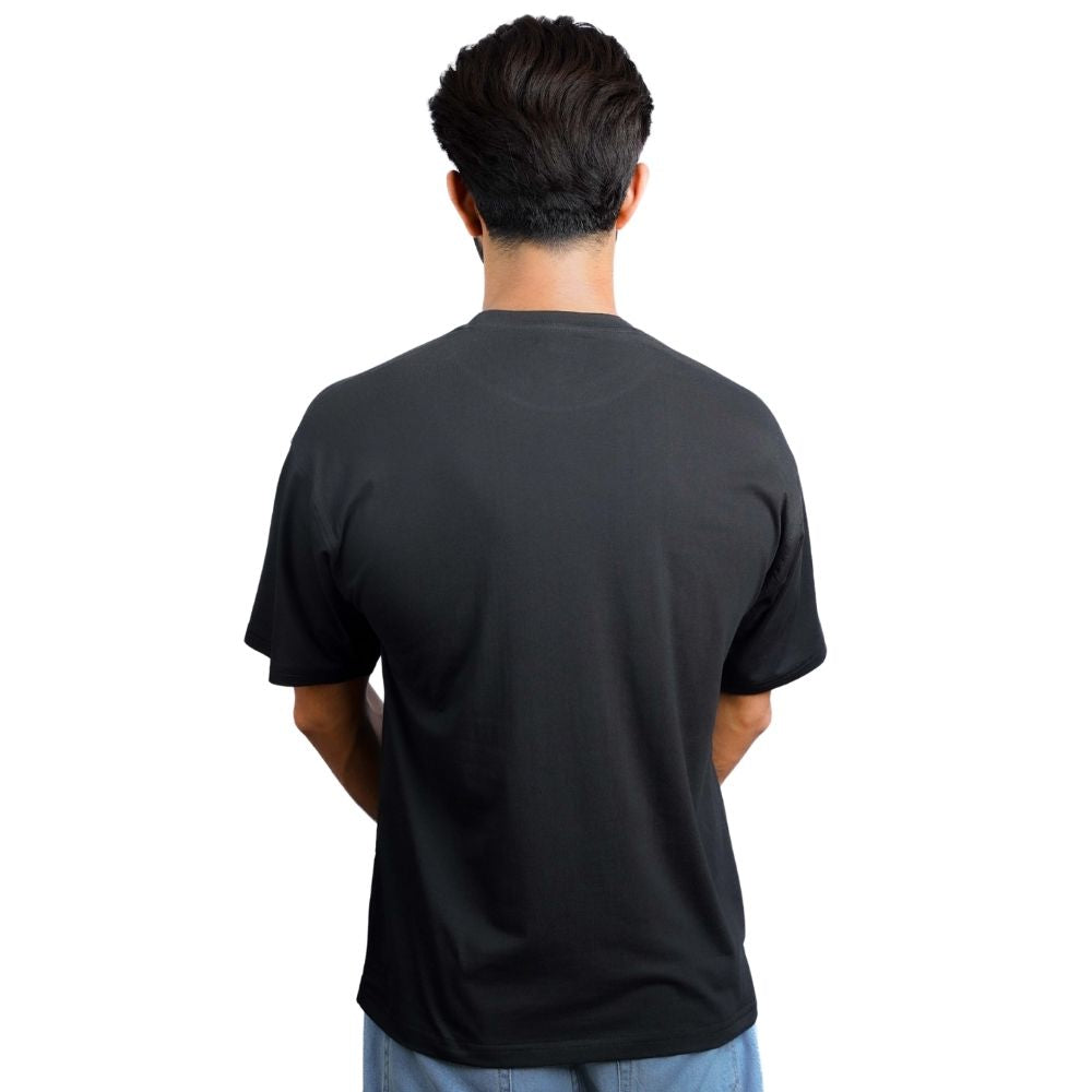 Black Drop Shoulder T-Shirt | Unisex | Lumslam