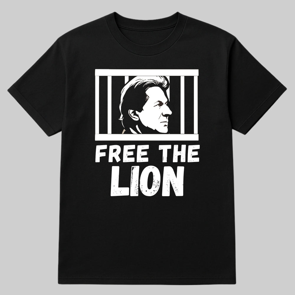 Free The Lion – Imran Khan Jail Tribute T-Shirt