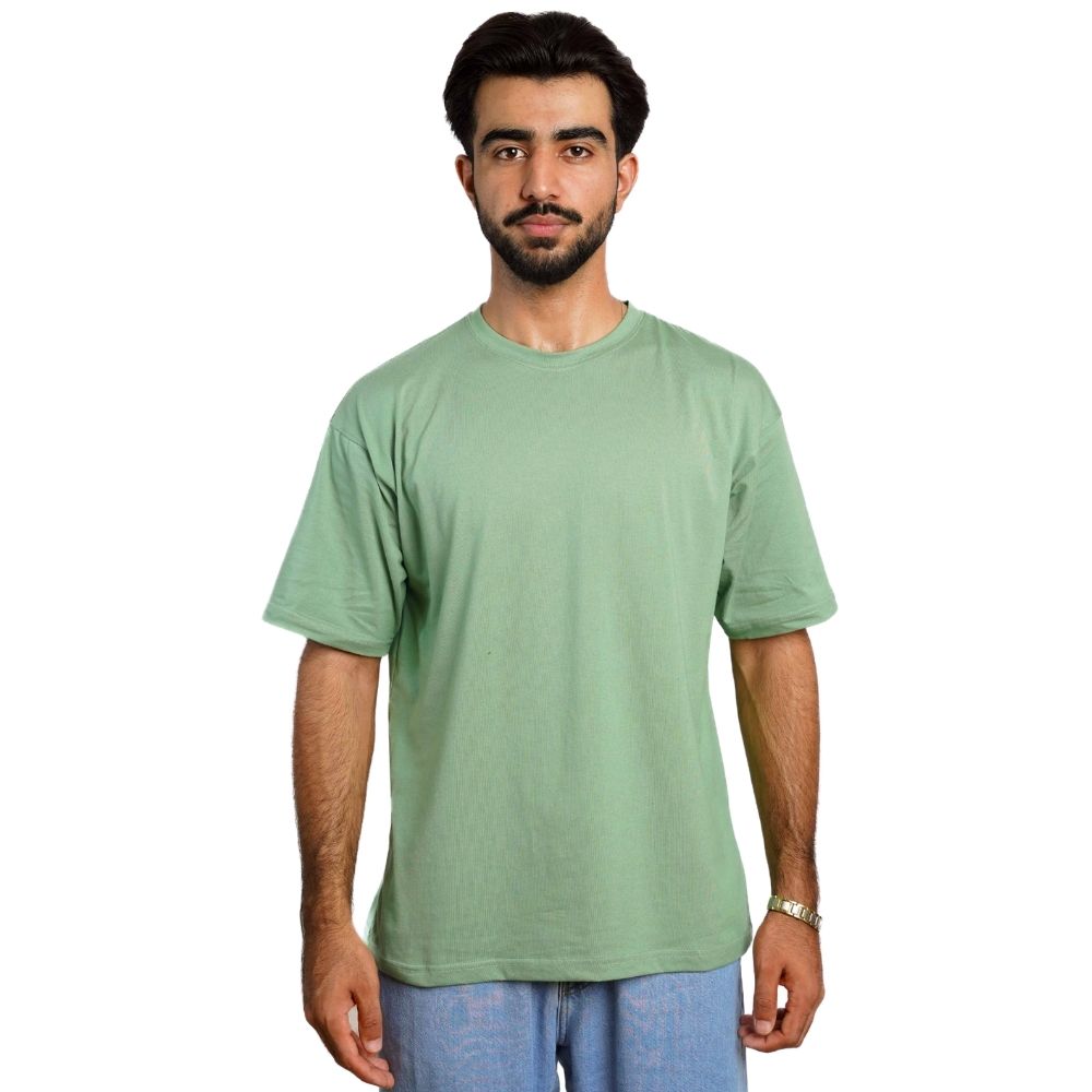 Military Green Drop Shoulder T-Shirt | Unisex | Lumslam