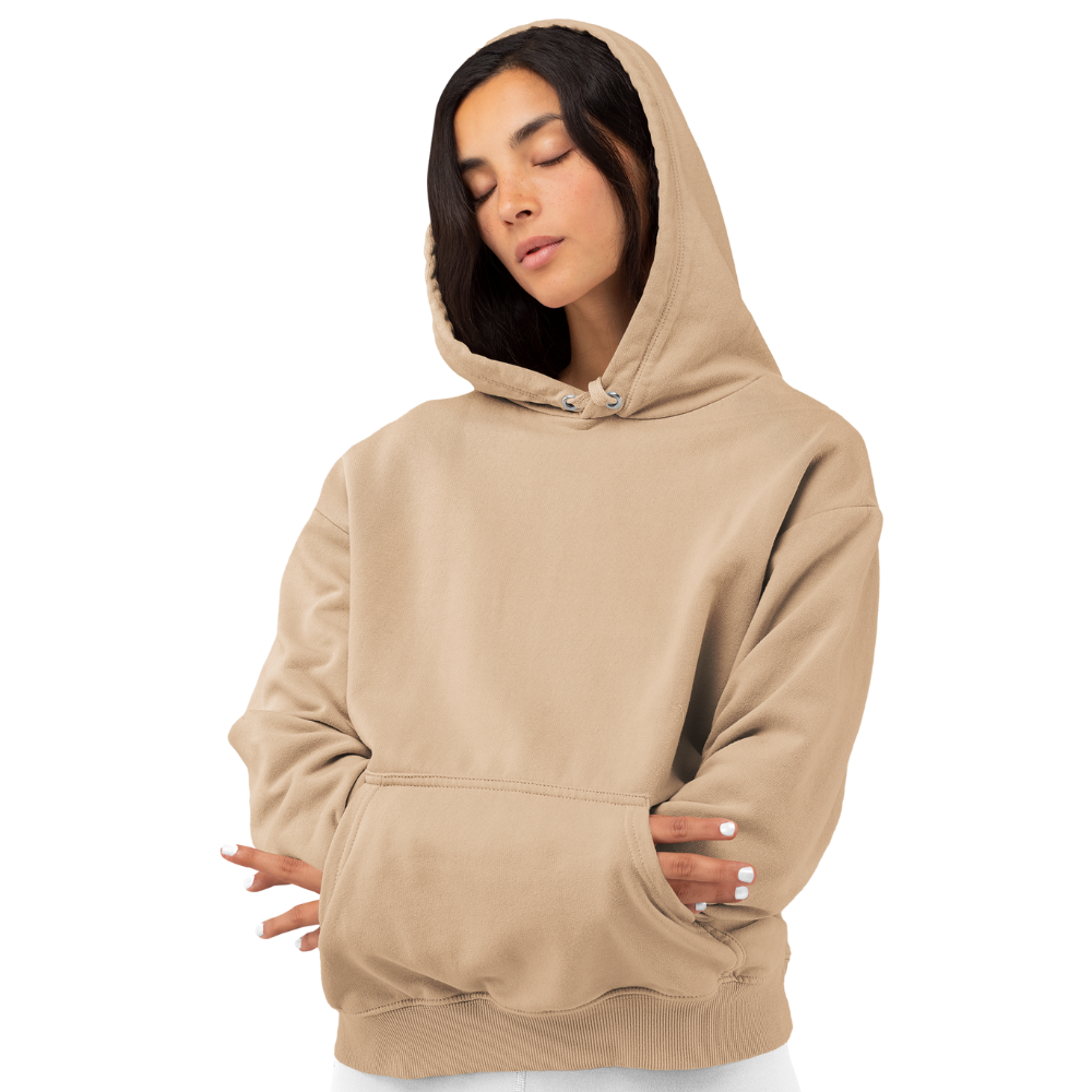Plain Beige Hoodie | Unisex | Premium Cotton Fleece