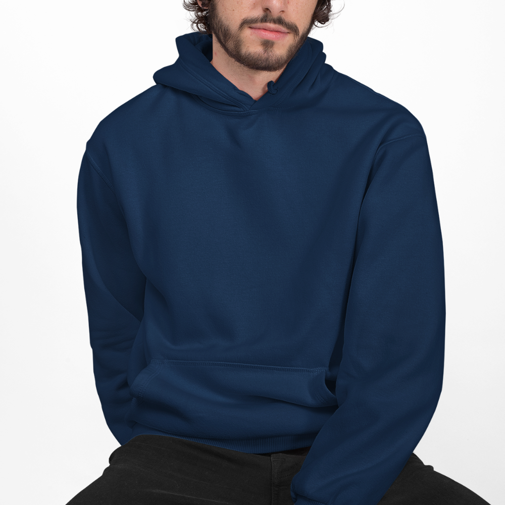 Plain Navy Blue Hoodie | Unisex | Premium Cotton Fleece